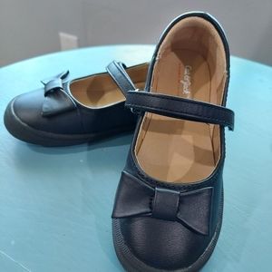 Cat & Jack Girls black dress shoe size 10